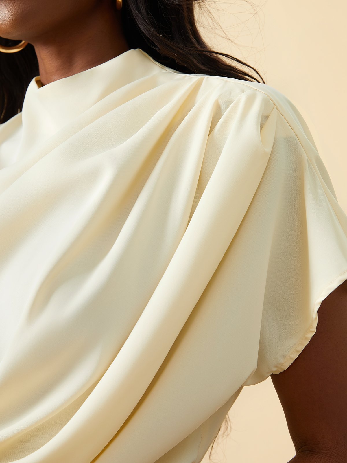 White Daily Plain Simple Short Sleeve Top