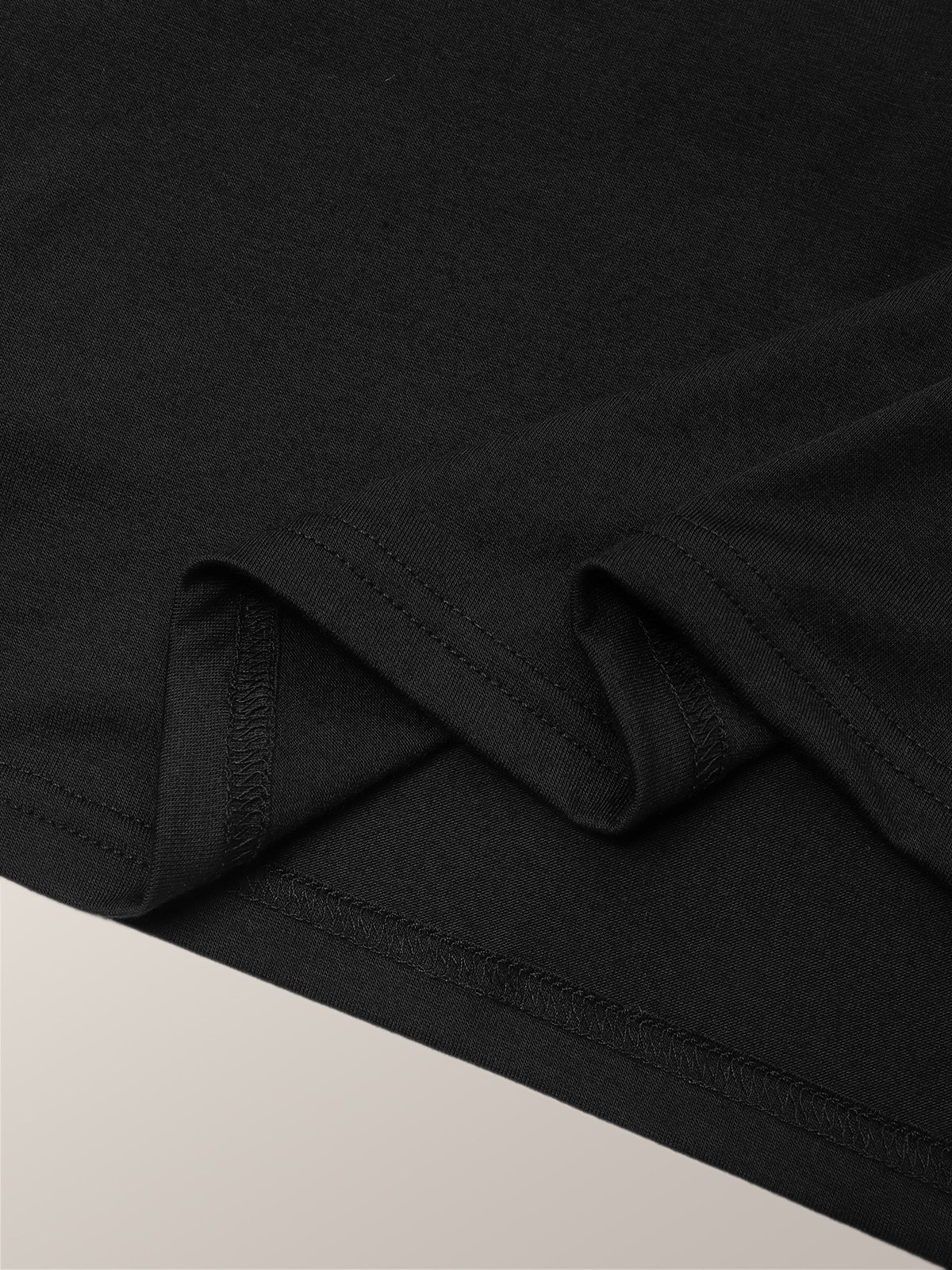 Loose Plain Turtleneck Elegant Blouse