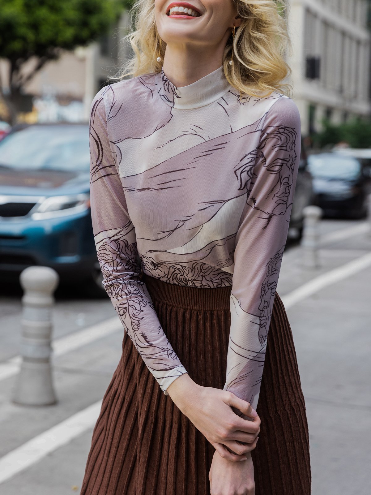 Long sleeve Regular Fit Simple Top