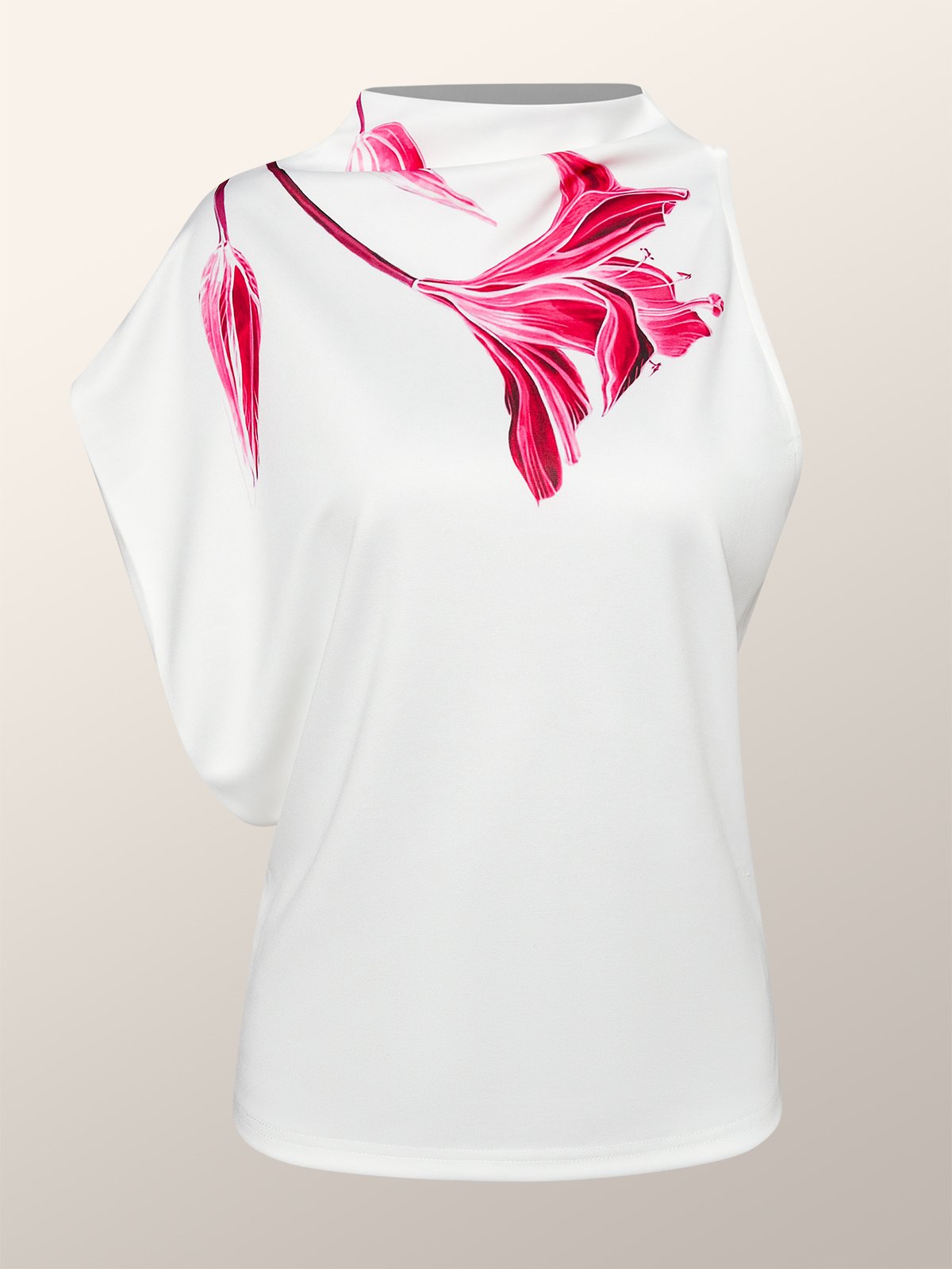 Floral Regular Fit Urban Sleeveless Shirt