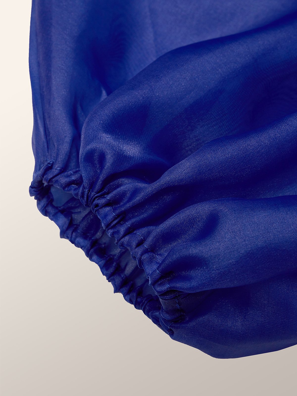 Plain Lantern Sleeve Urban Loose Blouse