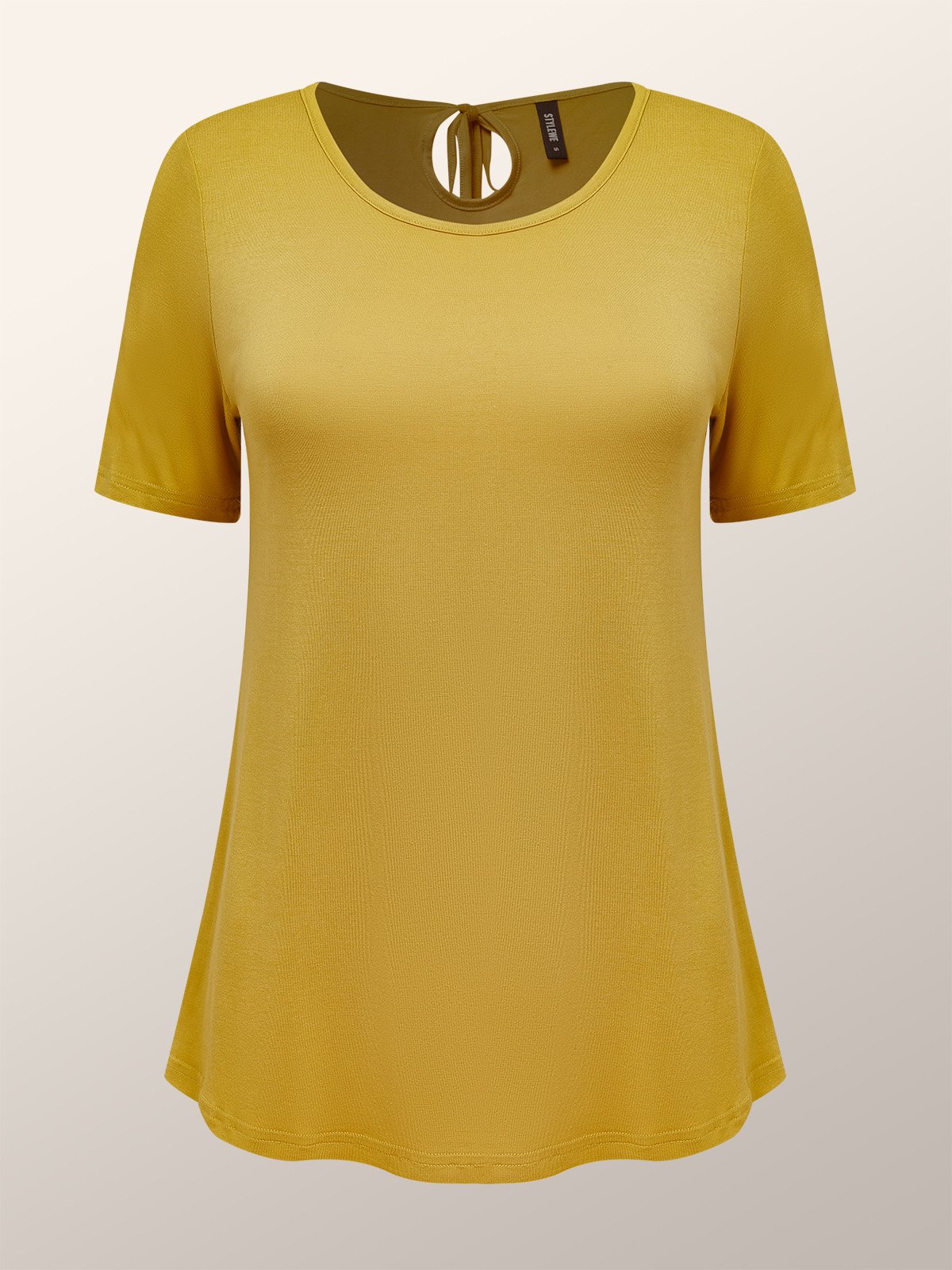 High Elasticity Crew Neck Short sleeve Urban Loose Shirt