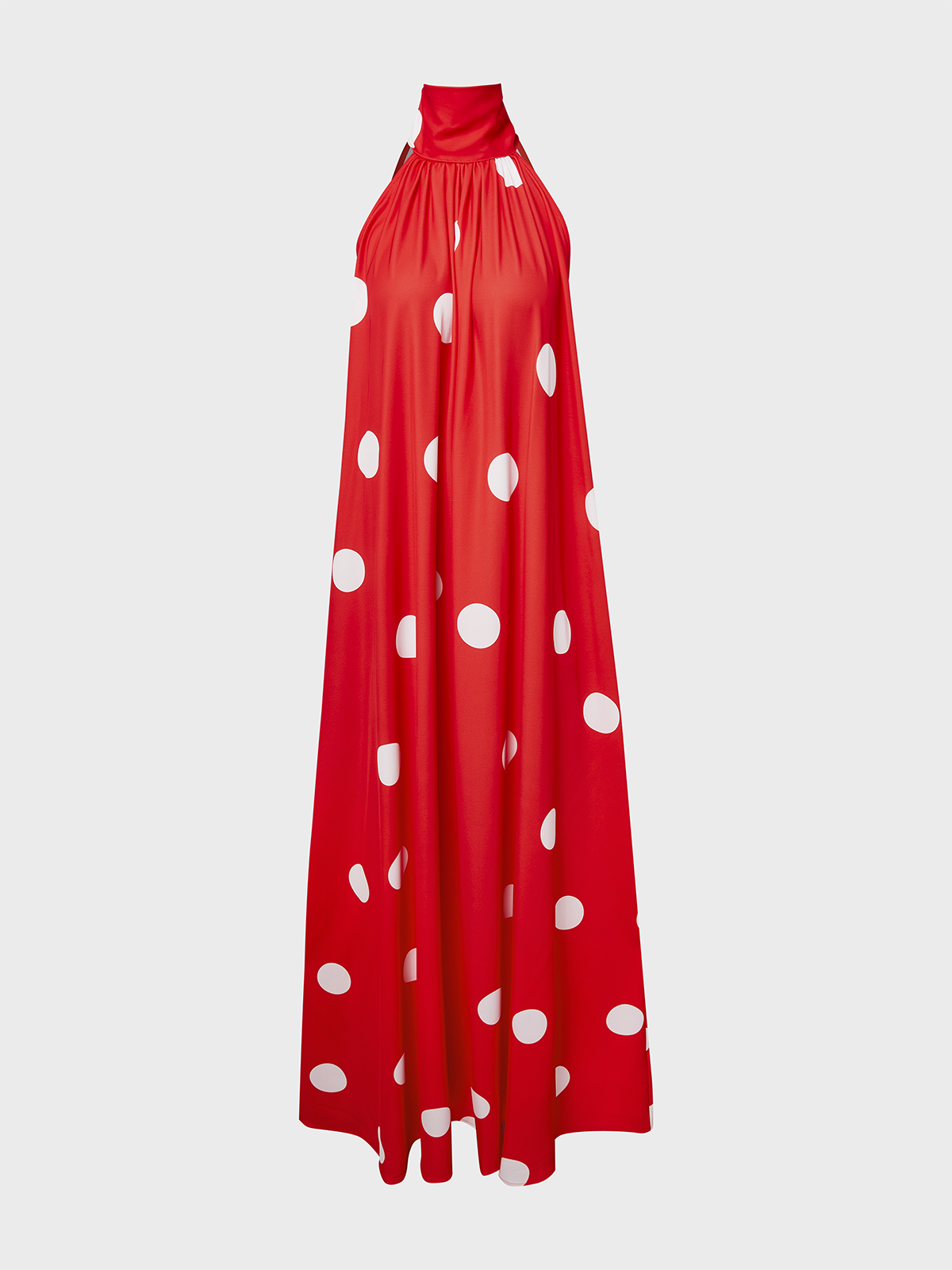 Party Polka Dots Halter Elegant Dress