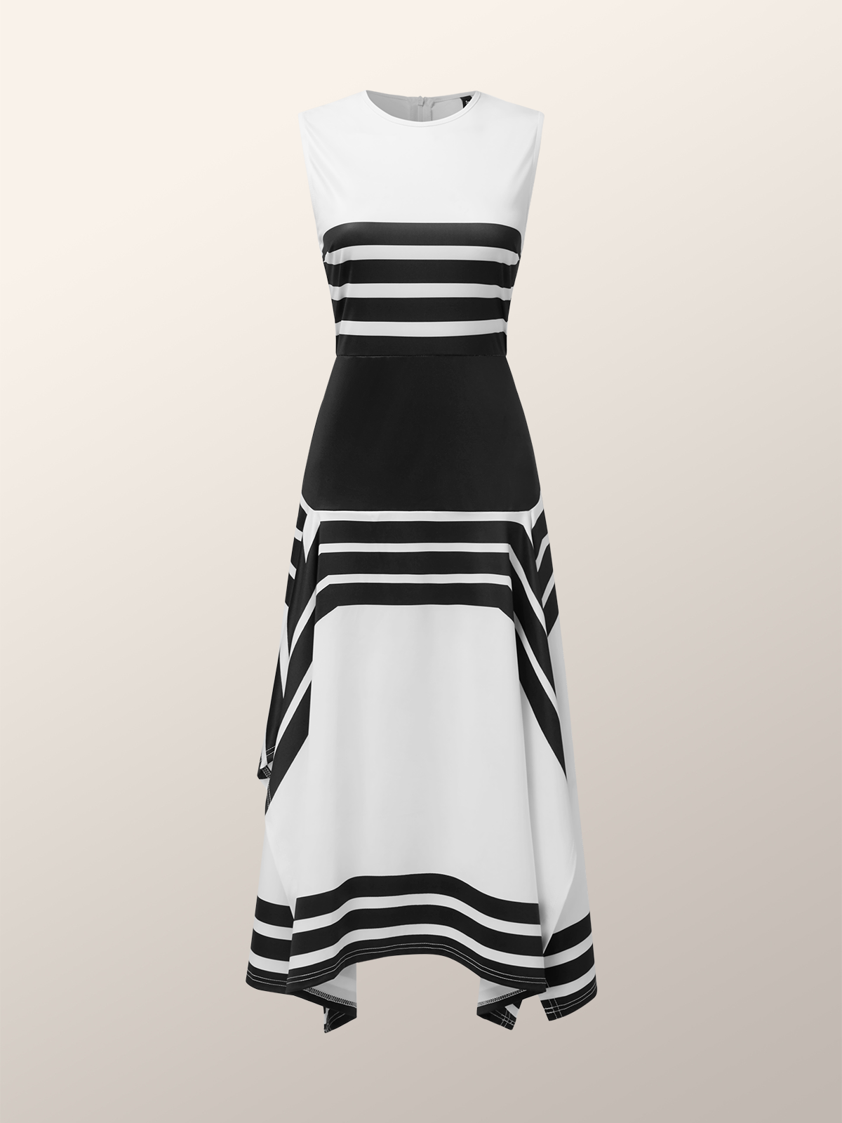 Color Block Elegant Regular Fit Dress