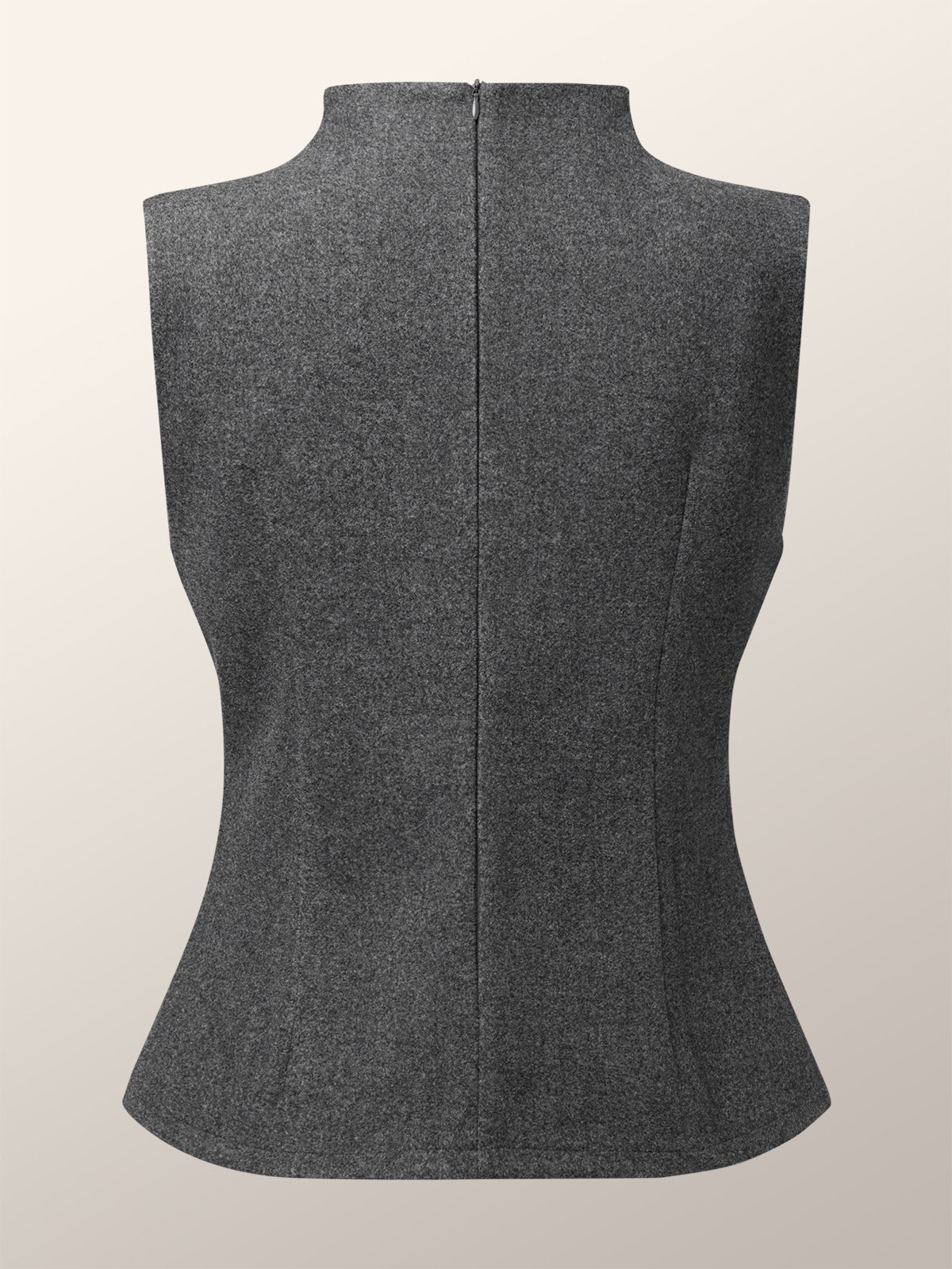 Half Turtleneck Urban Regular Fit Plain Tank Top