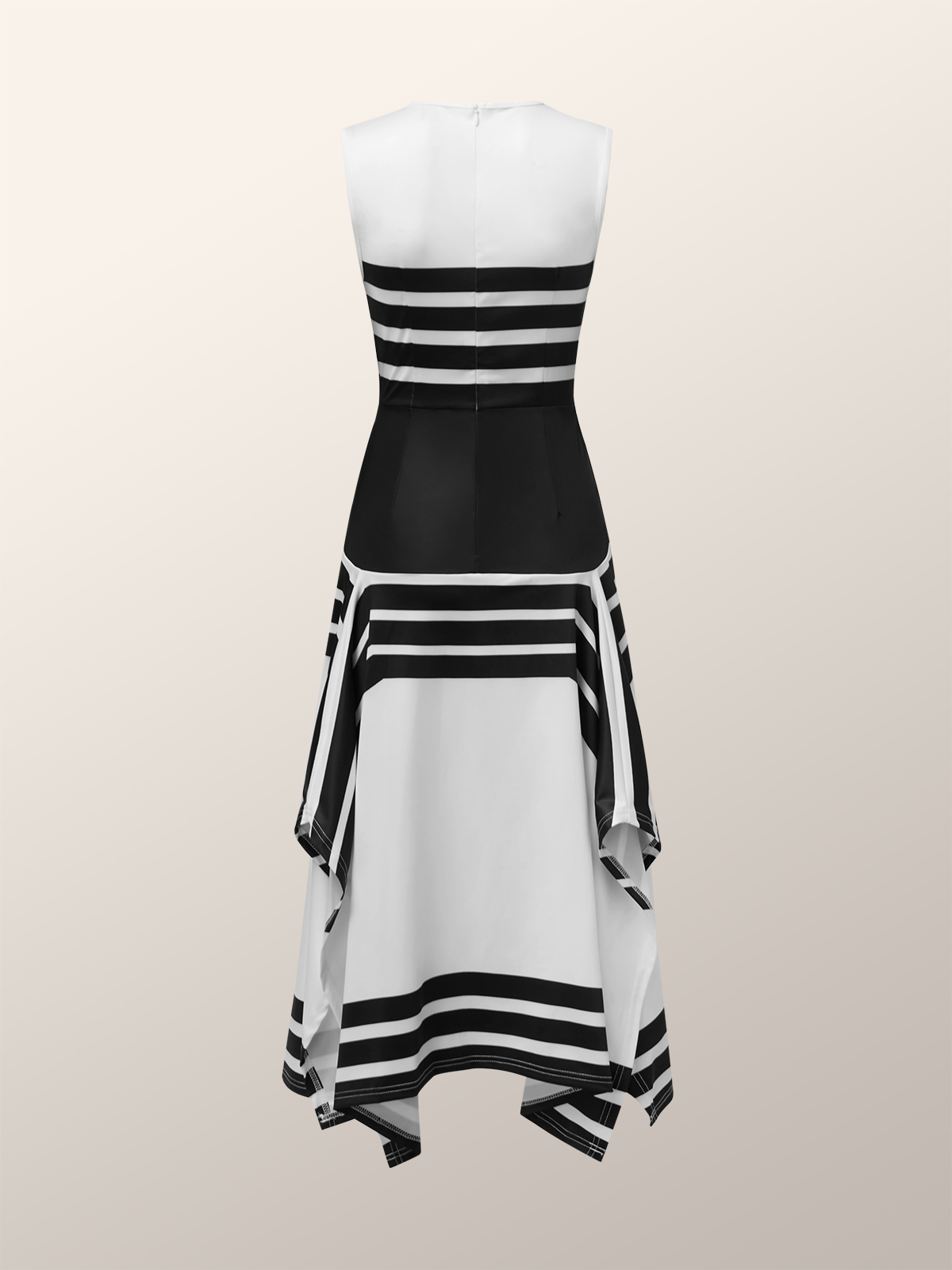 Color Block Elegant Regular Fit Dress