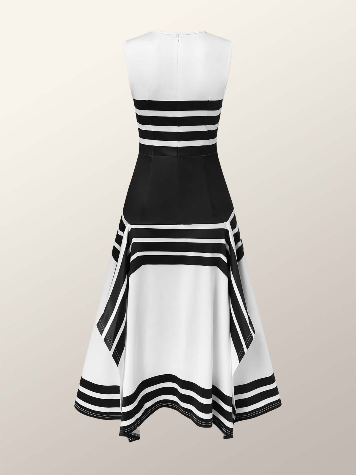 Color Block Elegant Regular Fit Dress