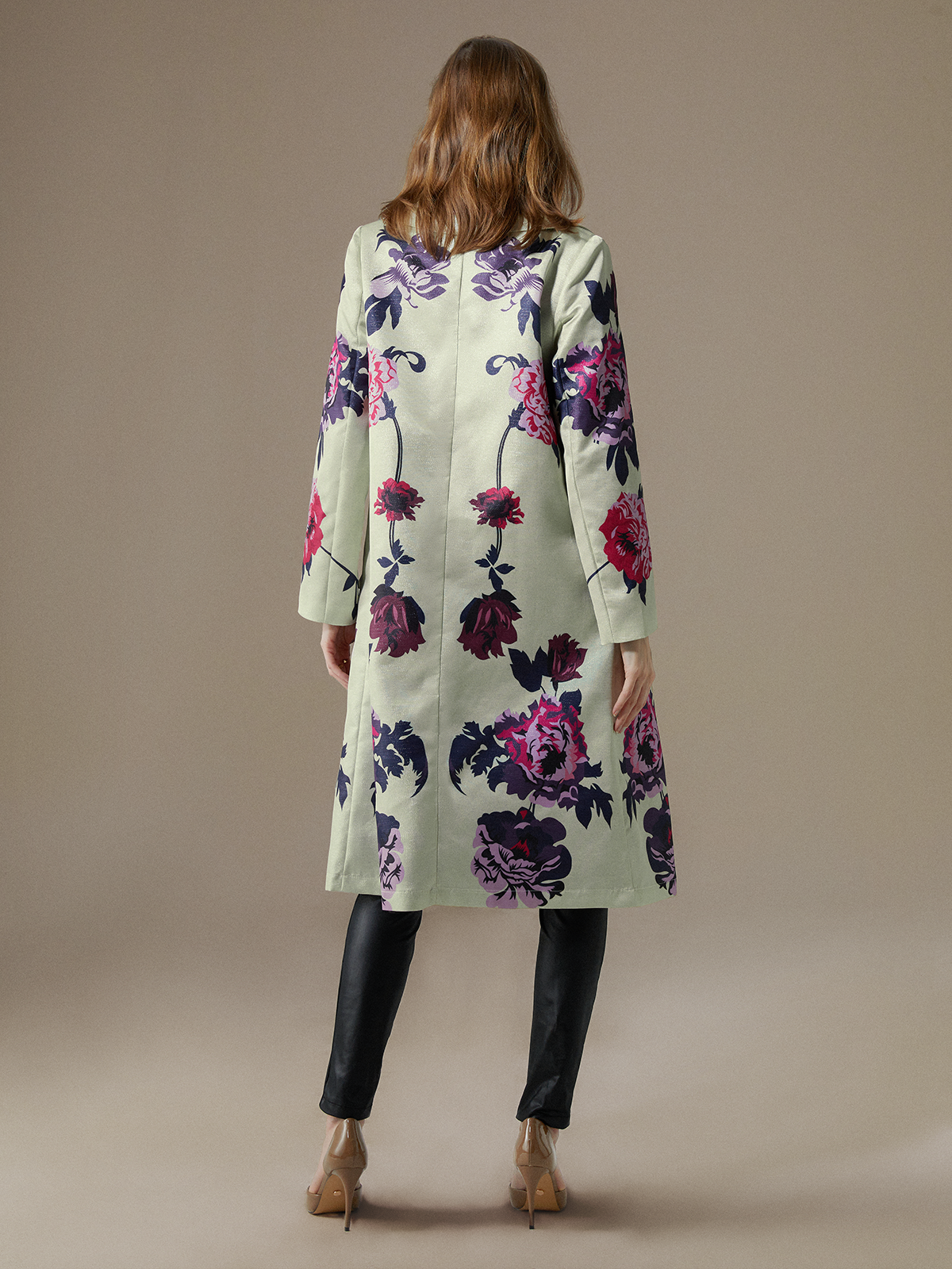 Floral Loose Elegant Trench Coat