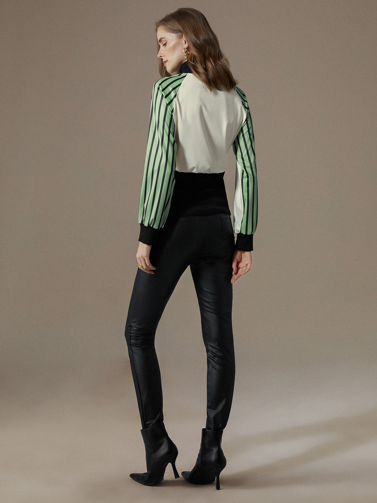 Jersey Urban Loose Striped Shirt