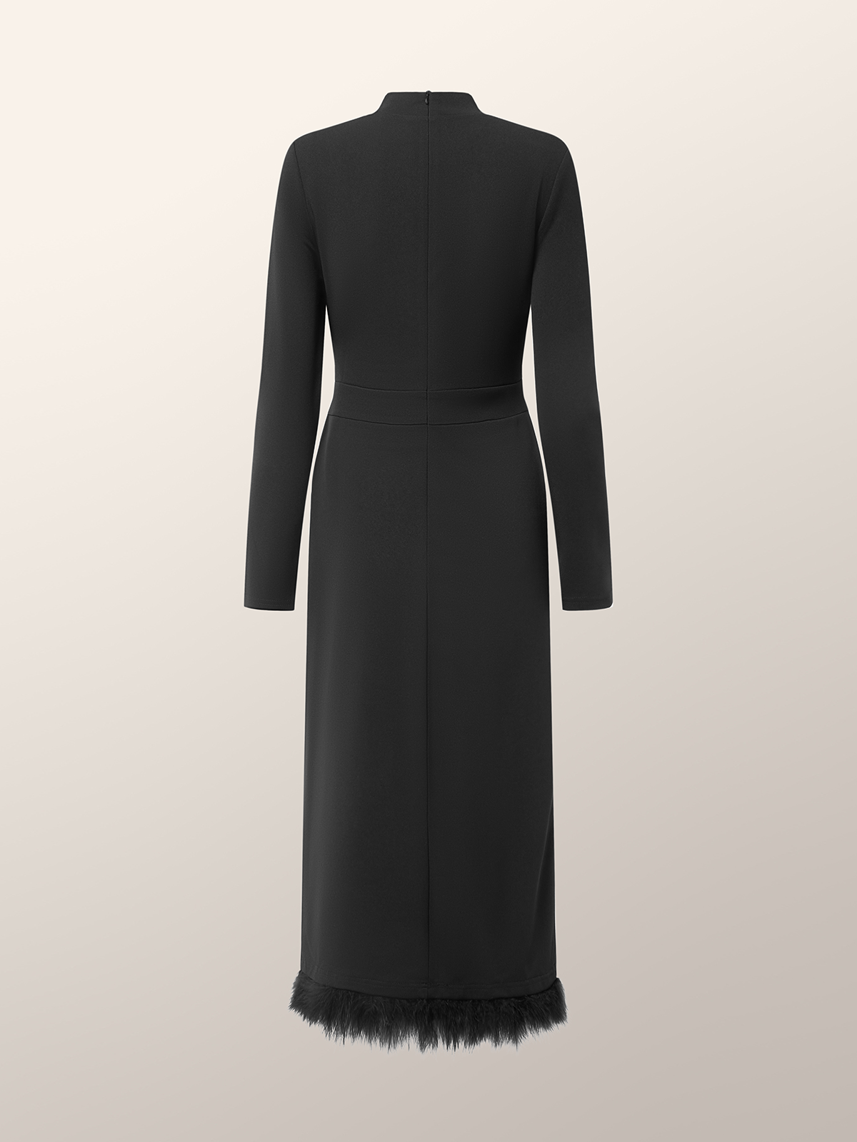 Tight Crew Neck Elegant Plain Dress