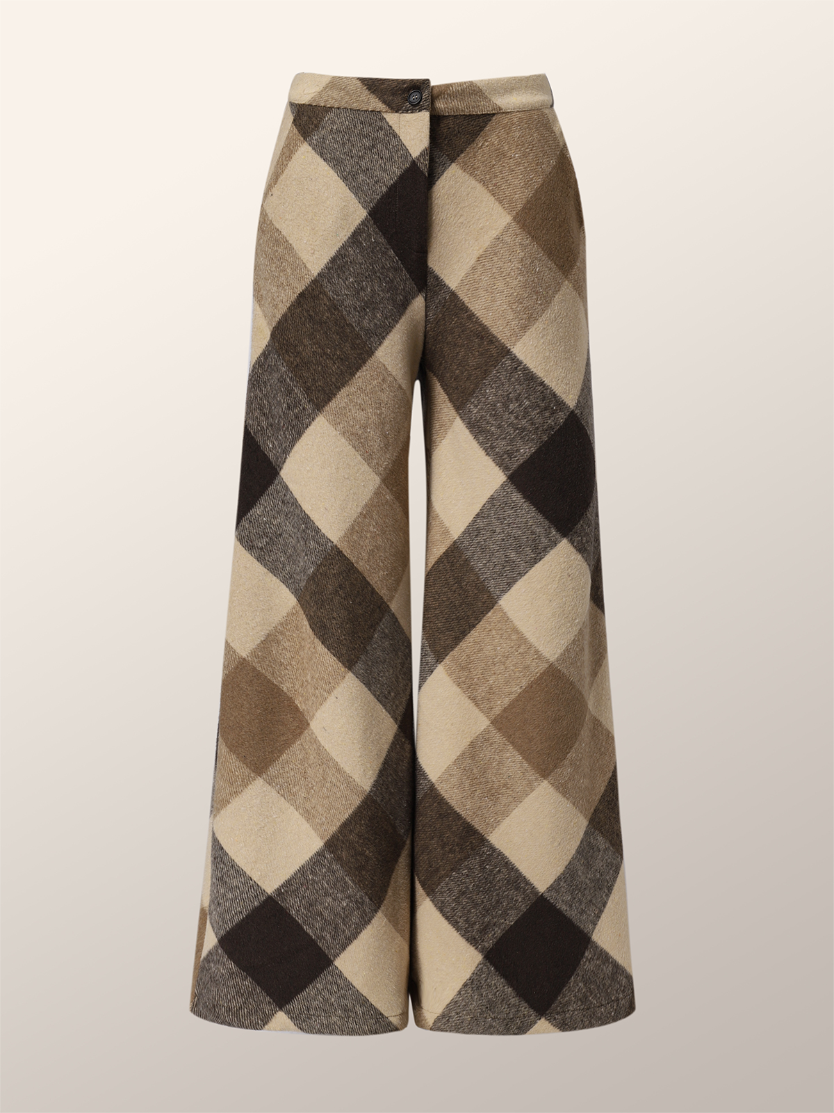 Loose Plaid Urban Fashion Long Pants Wide leg pants