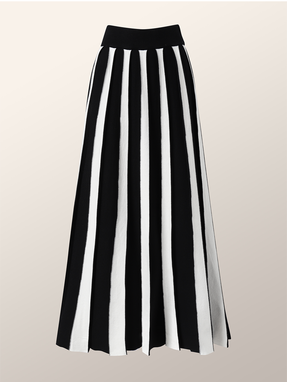 Color Block Long Urban Loose Skirt