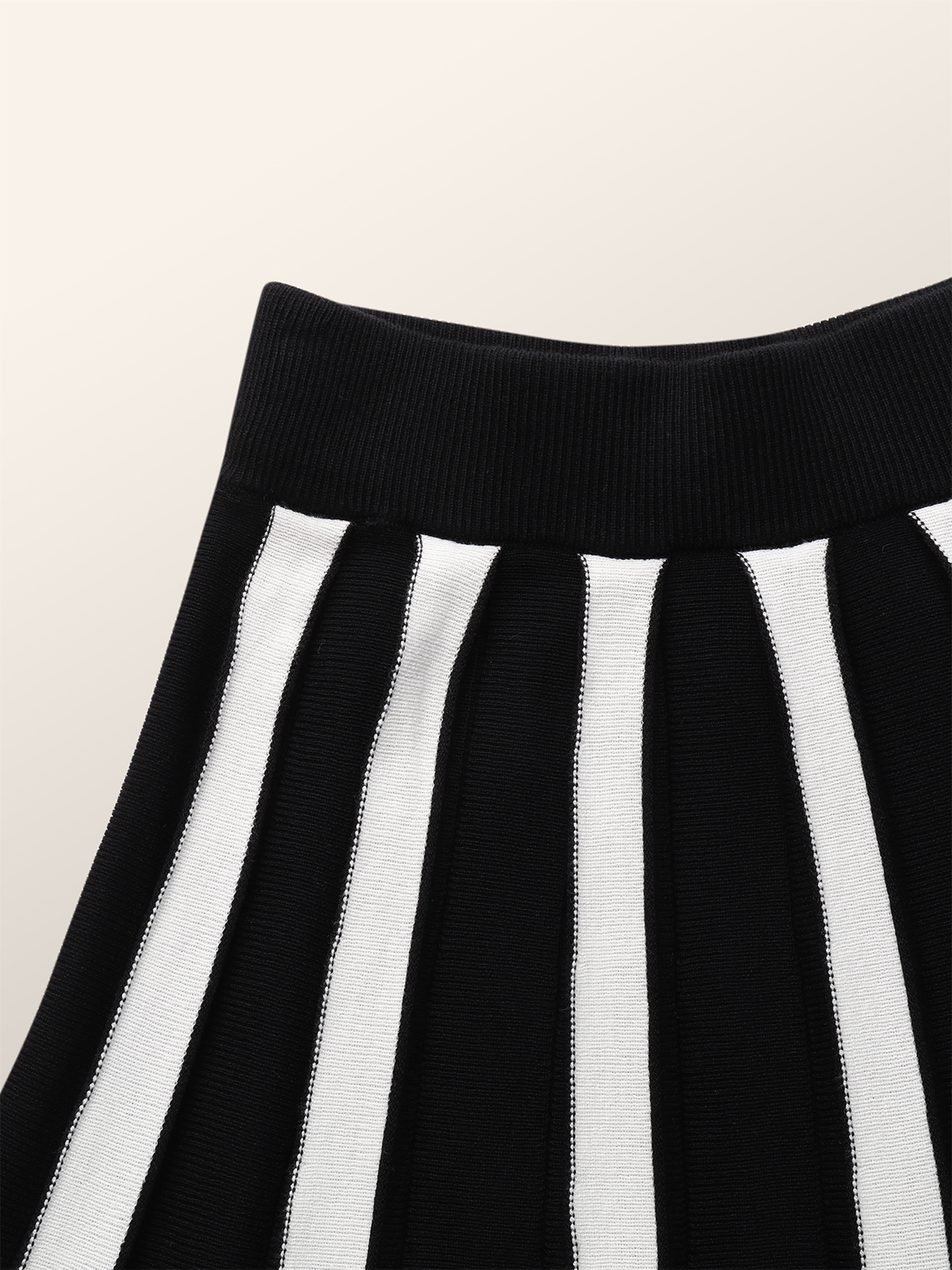 Color Block Long Urban Loose Skirt