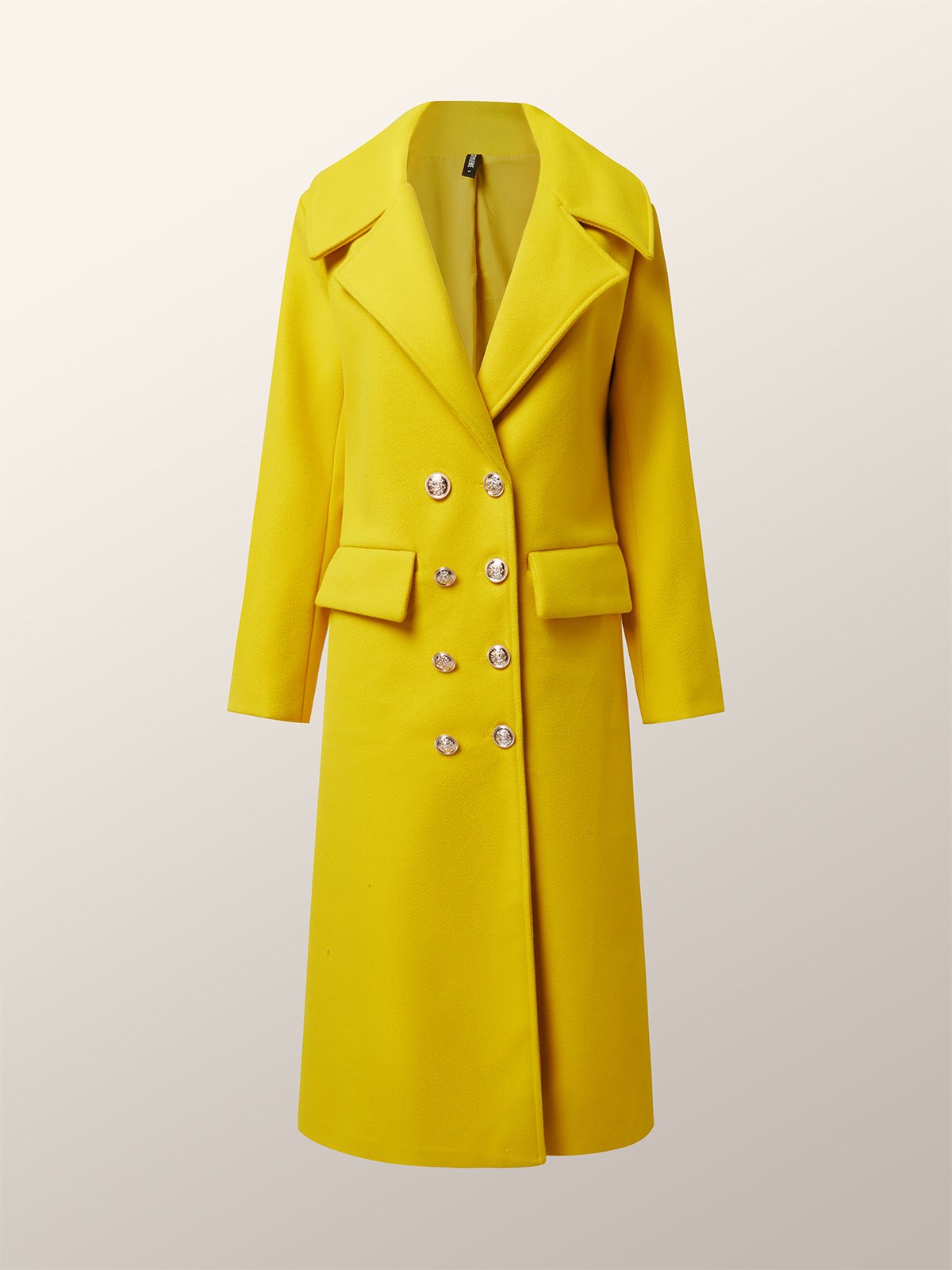 Elegant Lapel Collar Regular Fit Coat