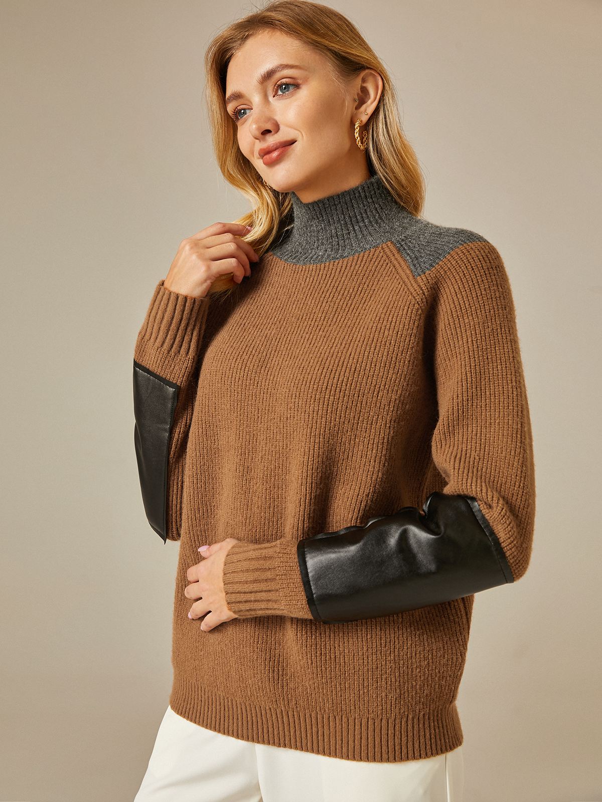 Turtleneck Urban Loose Long Sleeve Sweater