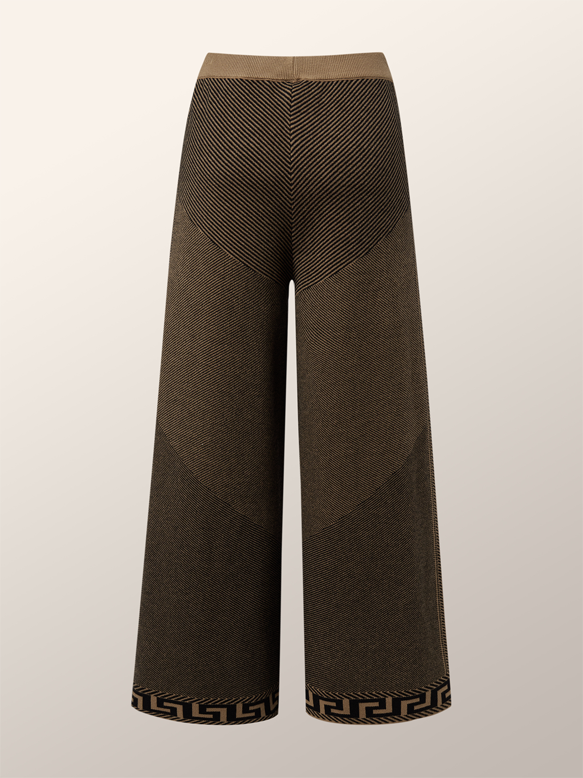 Urban Geometric Regular Fit Fashion Pants