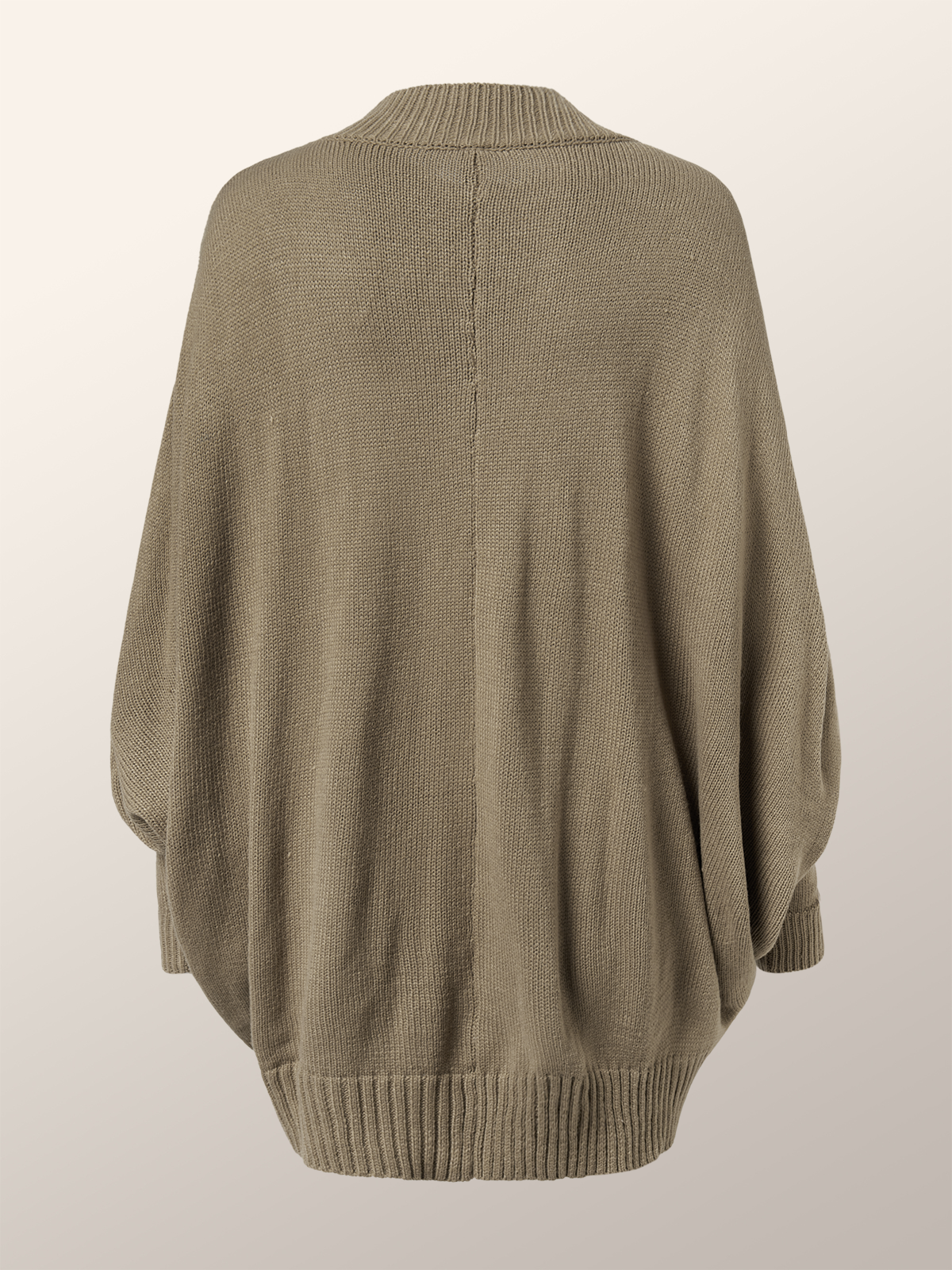 Urban Plain Loose Stand Collar Long Sleeve Sweater