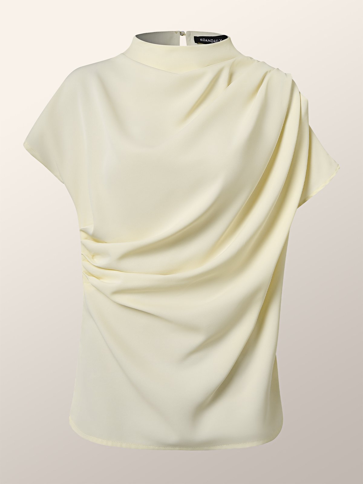 White Daily Plain Simple Short Sleeve Top