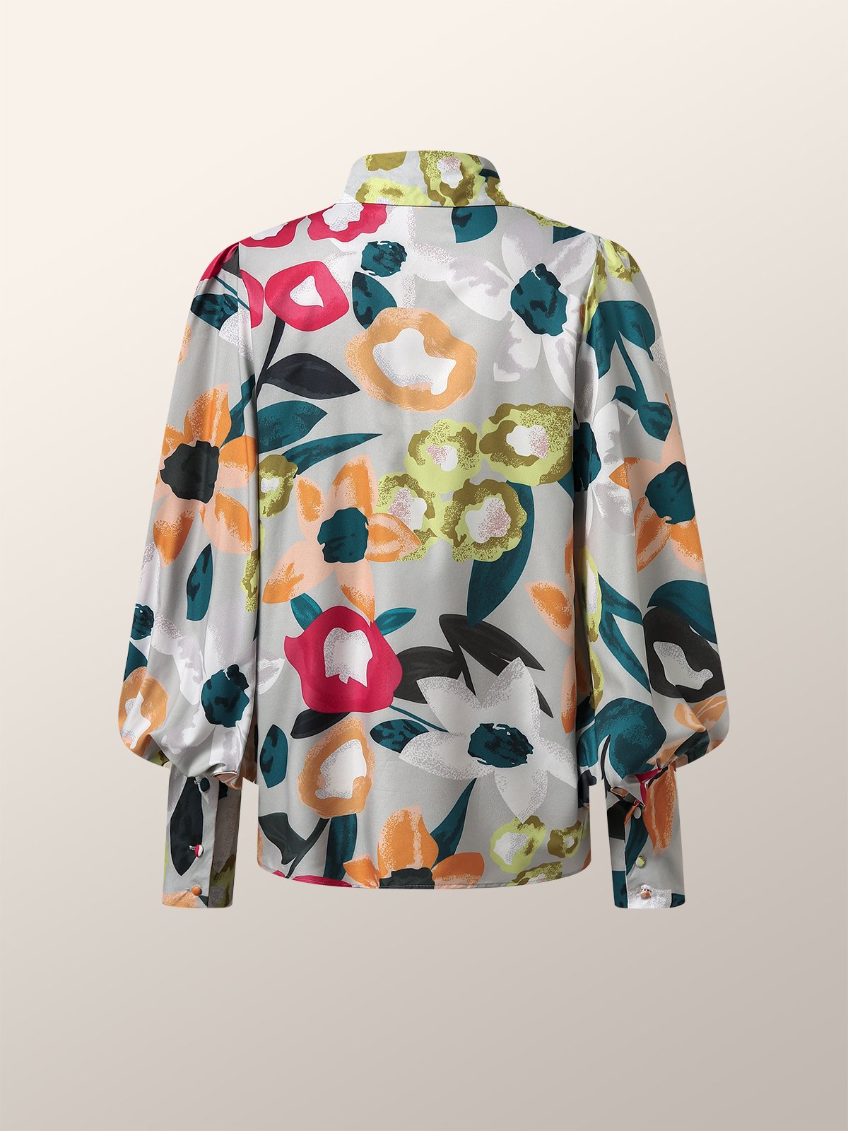 Shirt Collar Elegant Regular Fit Long Sleeve Blouse