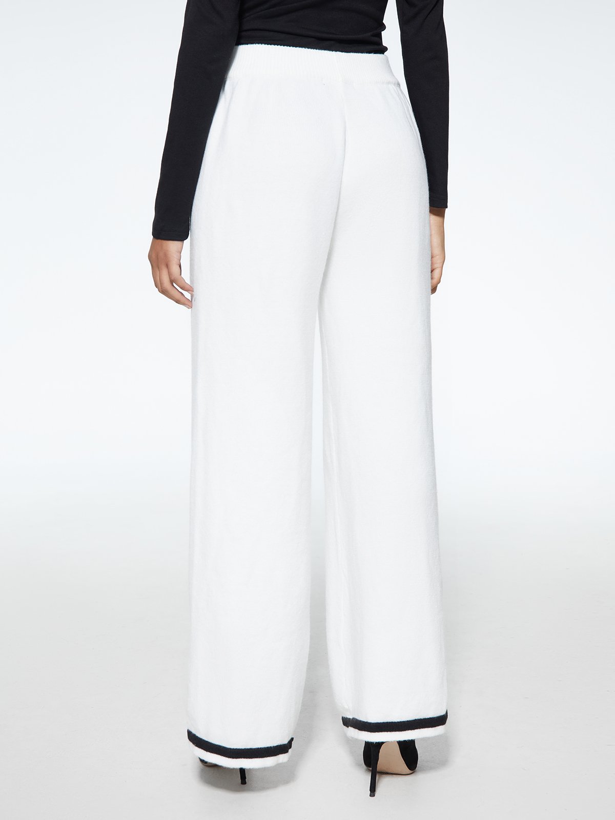 Simple Color Block Fashion   Pants