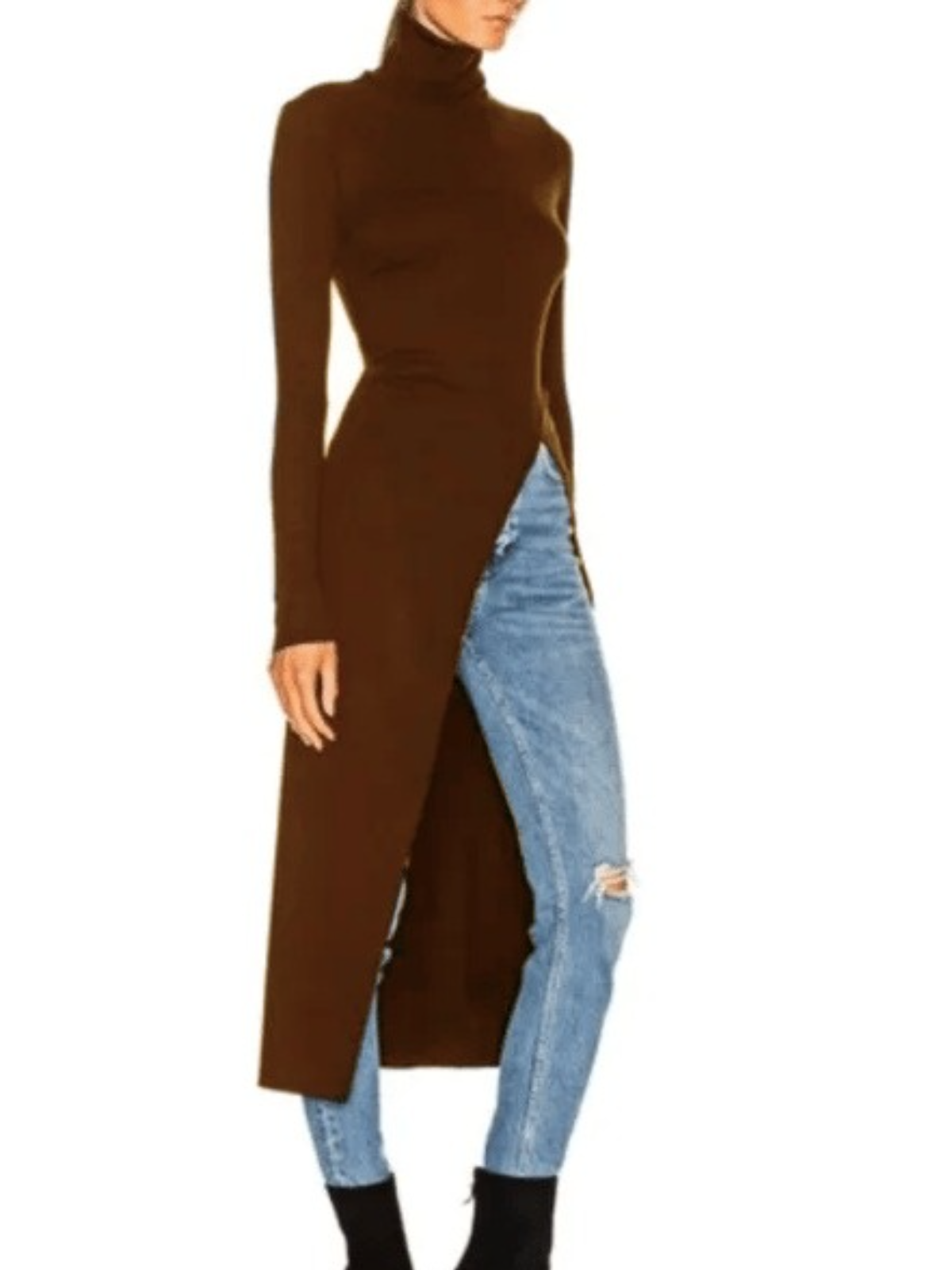 Fall Long Sleeve Simple Turtleneck Daily Simple Daily Top