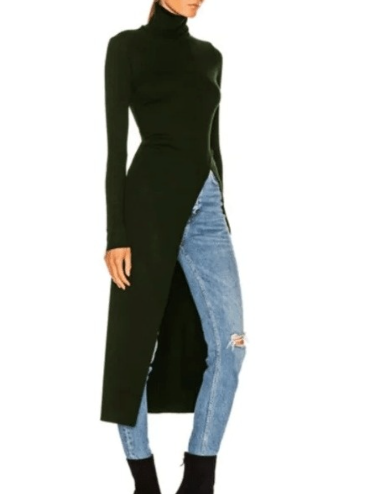Fall Long Sleeve Simple Turtleneck Daily Simple Daily Top