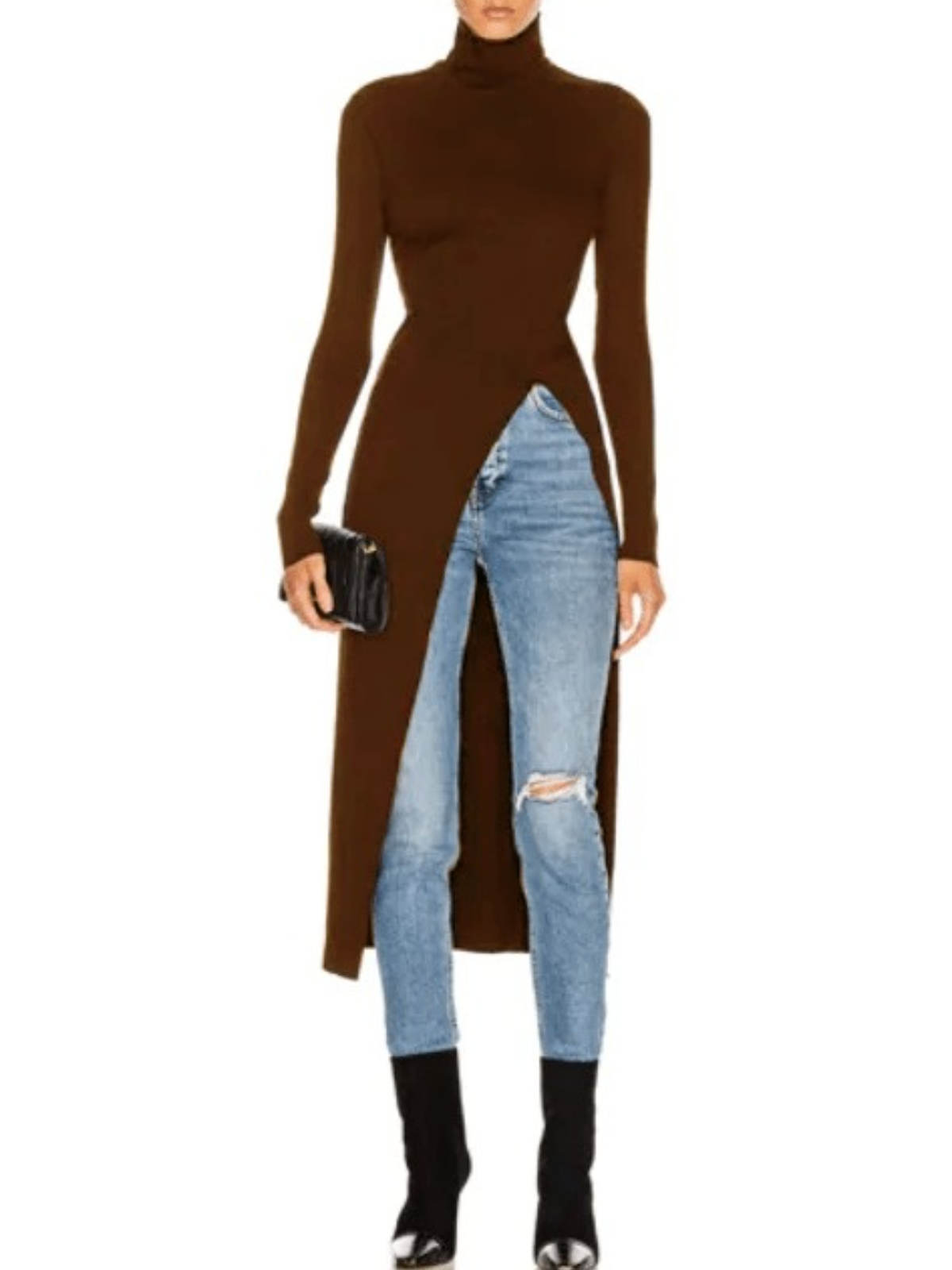 Fall Long Sleeve Simple Turtleneck Daily Simple Daily Top