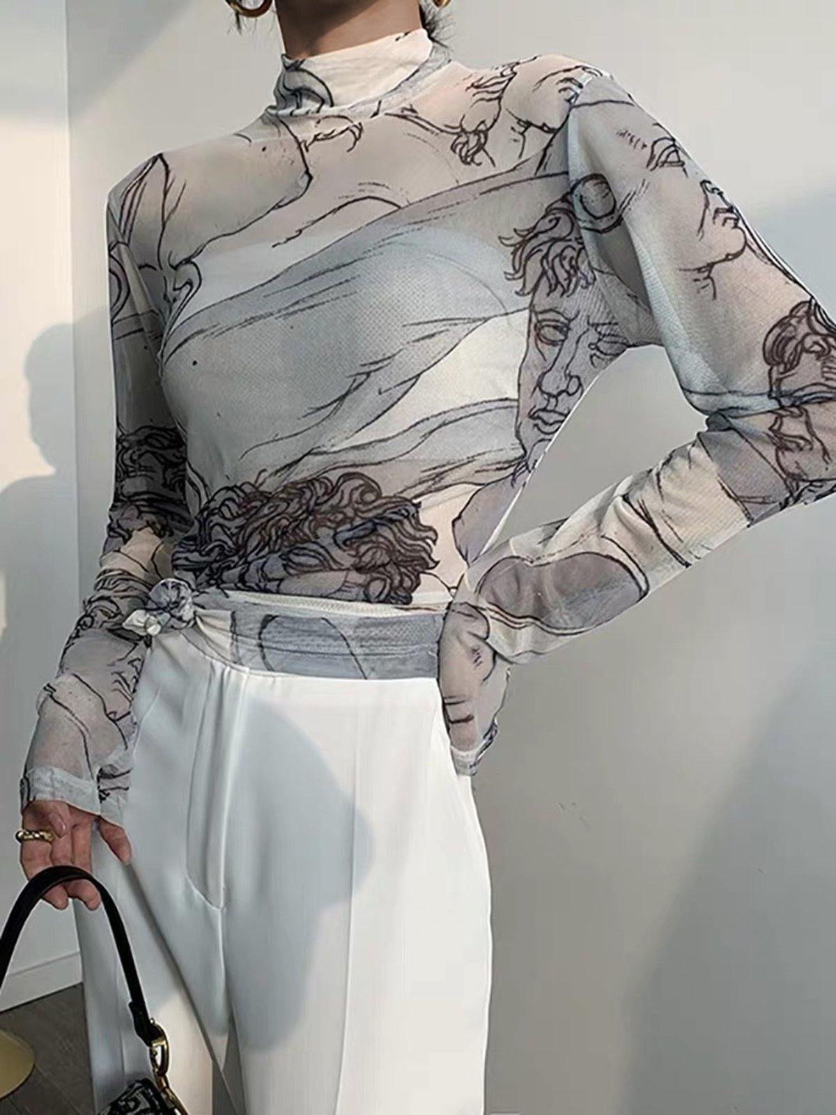 Long sleeve Regular Fit Simple Top