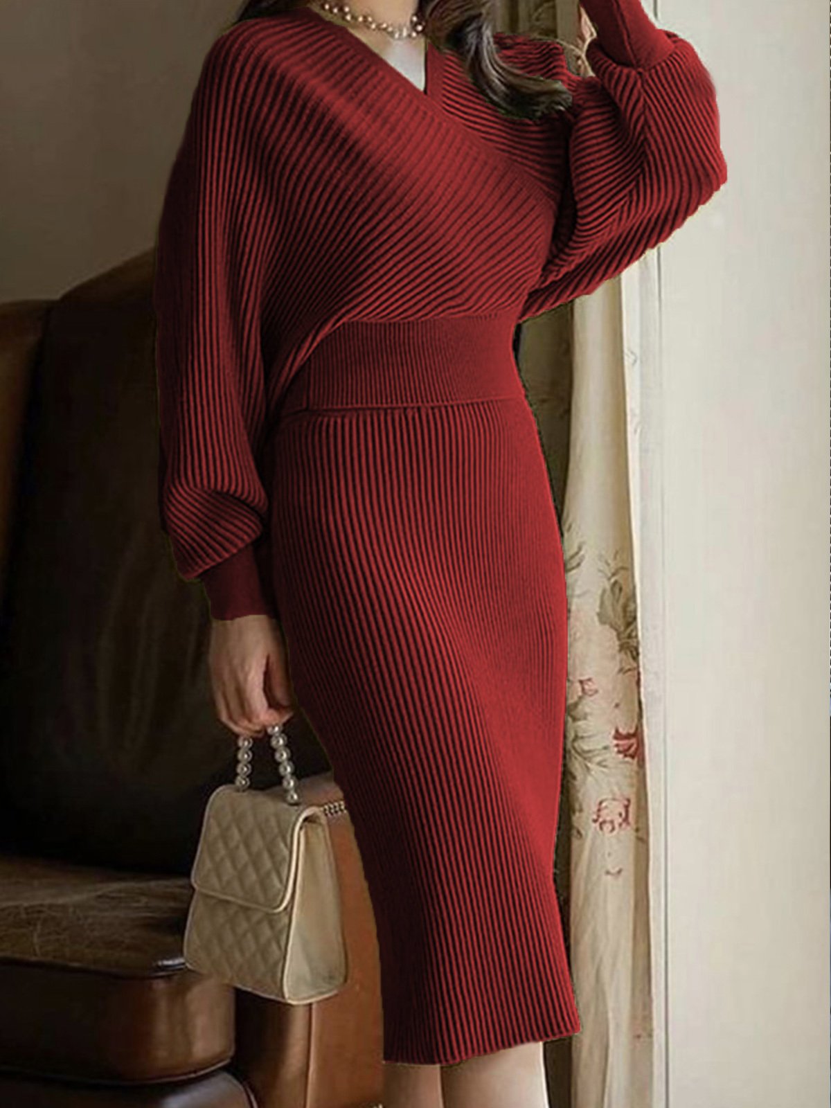 Simple  Plain Regular Fit Skirt