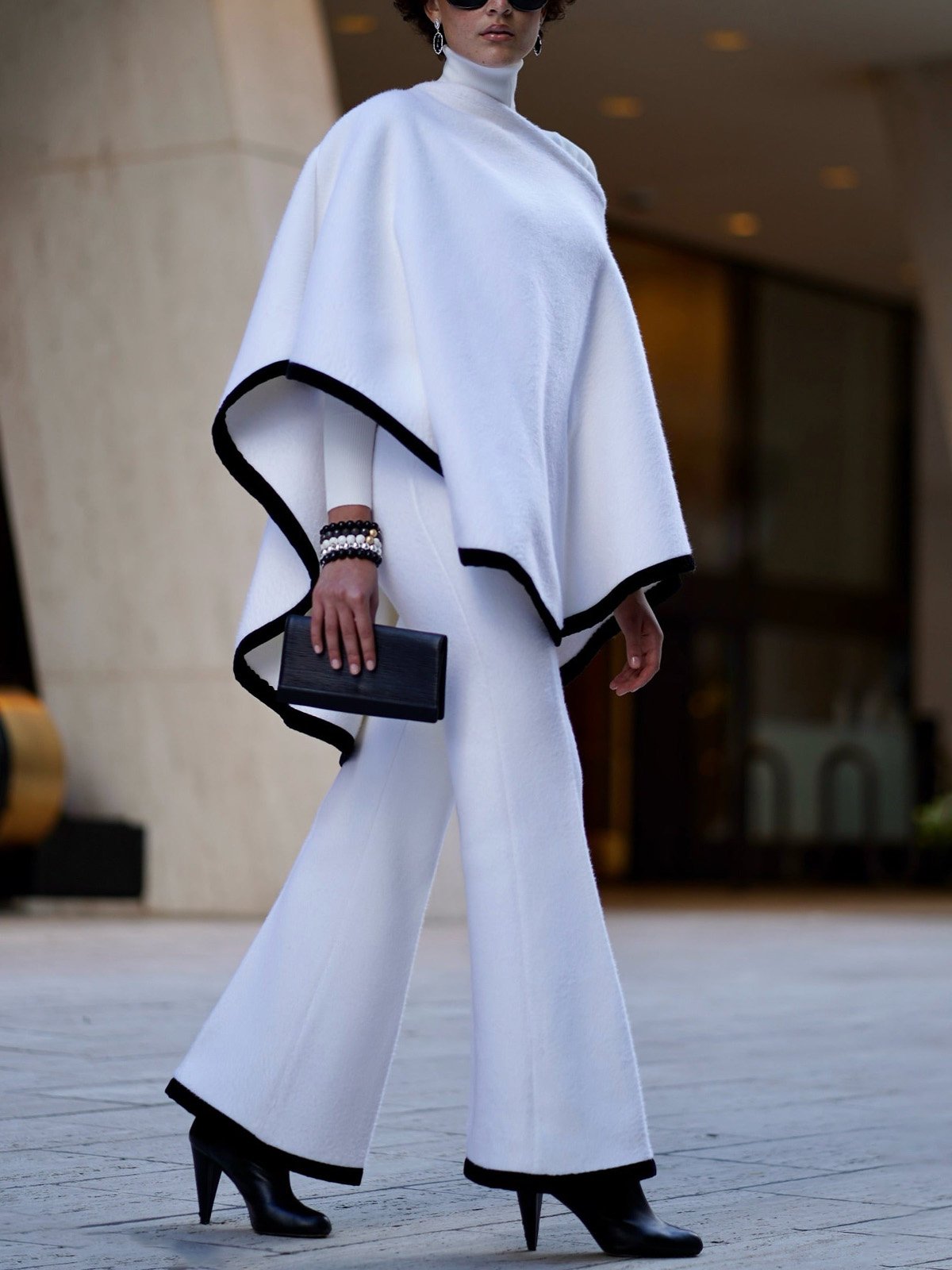 Loose Asymmetrical Color Block Elegant Shirt