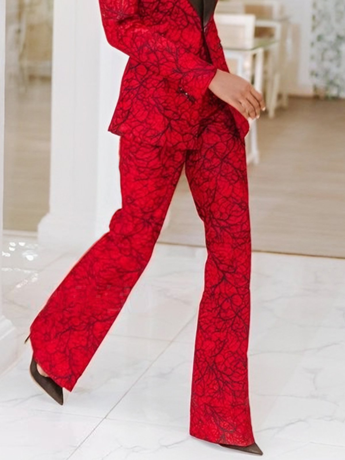 Urban Regular Fit Random Print Fashion Pants