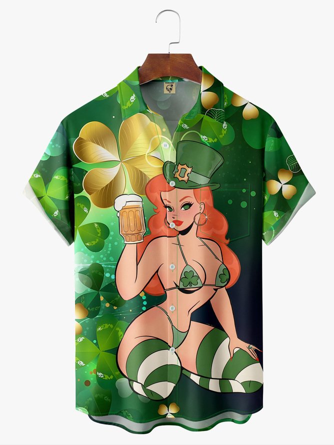 𝑨𝒍𝒊𝒄𝒆 𝑴𝒆𝒐𝒘 X HARDADDY® Big Size  St Patrick Shirt