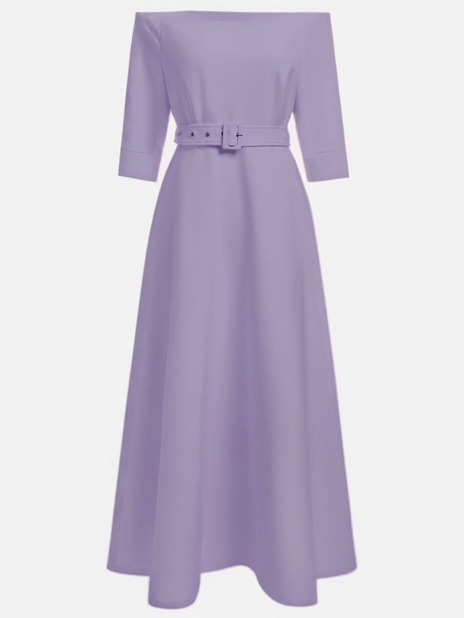 Morden Off The Shoulder Dress With No