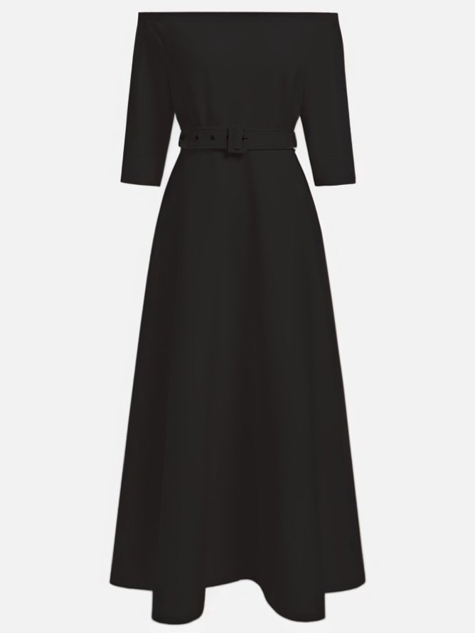 Morden Off The Shoulder Dress With No