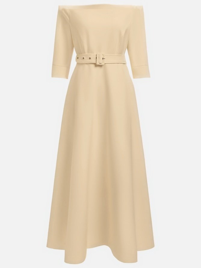 Morden Off The Shoulder Dress With No