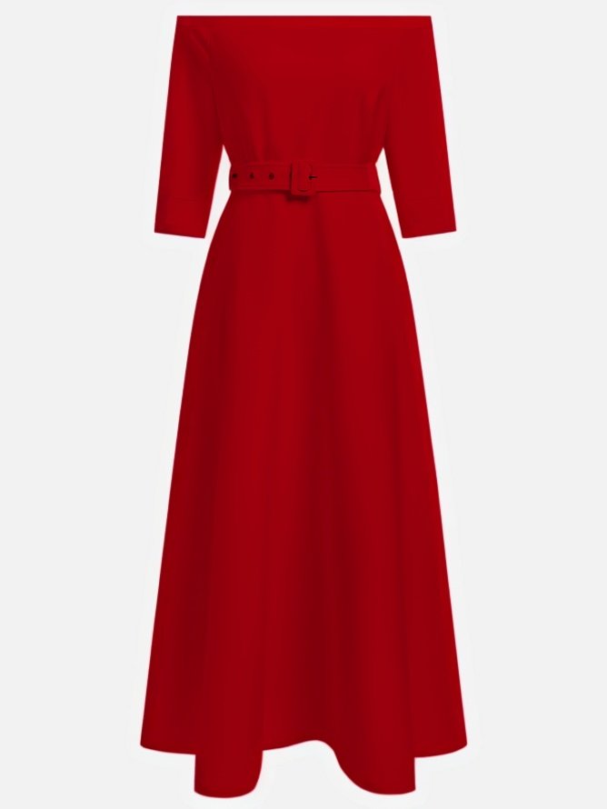 Morden Off The Shoulder Dress With No