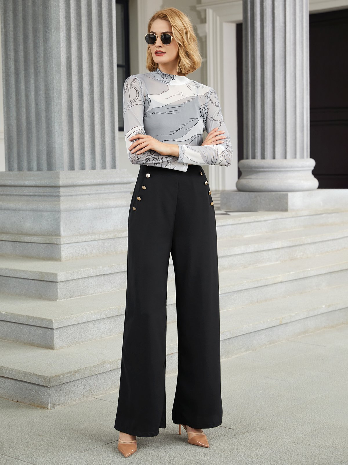 Long sleeve Regular Fit Simple Top