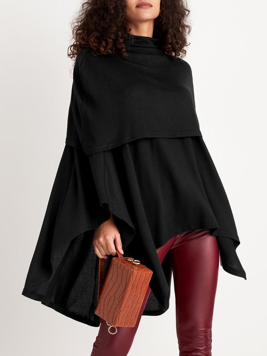 Urban Plain Loosen Turtleneck Blouse