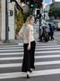 White Daily Plain Simple Short Sleeve Top