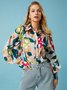 Shirt Collar Elegant Regular Fit Long Sleeve Blouse