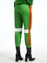 Urban Color Block Regular Fit Casual Pants