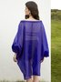 Plain Lantern Sleeve Urban Loose Blouse