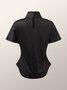 Tight Floral Short Sleeve Elegant T-Shirt