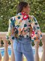 Shirt Collar Elegant Regular Fit Long Sleeve Blouse