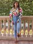 Shirt Collar Elegant Regular Fit Long Sleeve Blouse