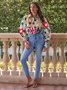 Shirt Collar Elegant Regular Fit Long Sleeve Blouse