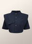 Elegant Regular Fit Shirt Collar Blouse