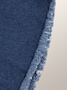Sleeveless Stand Collar Urban Denim Top