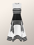 Color Block Elegant Regular Fit Dress