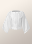 Plain Loose Boat Neck Urban Shirt